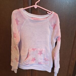 BCBG Pink Star Pattern Girl's Sweatshirt